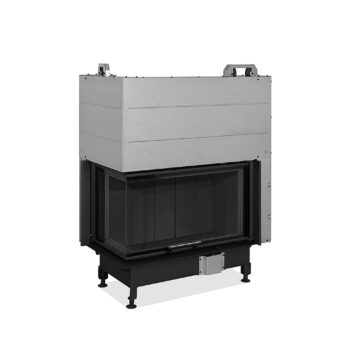 Камінна топка Romotop HEAT L 3g L 81.51.40.25 - кутова камінна топка з темним шамотом